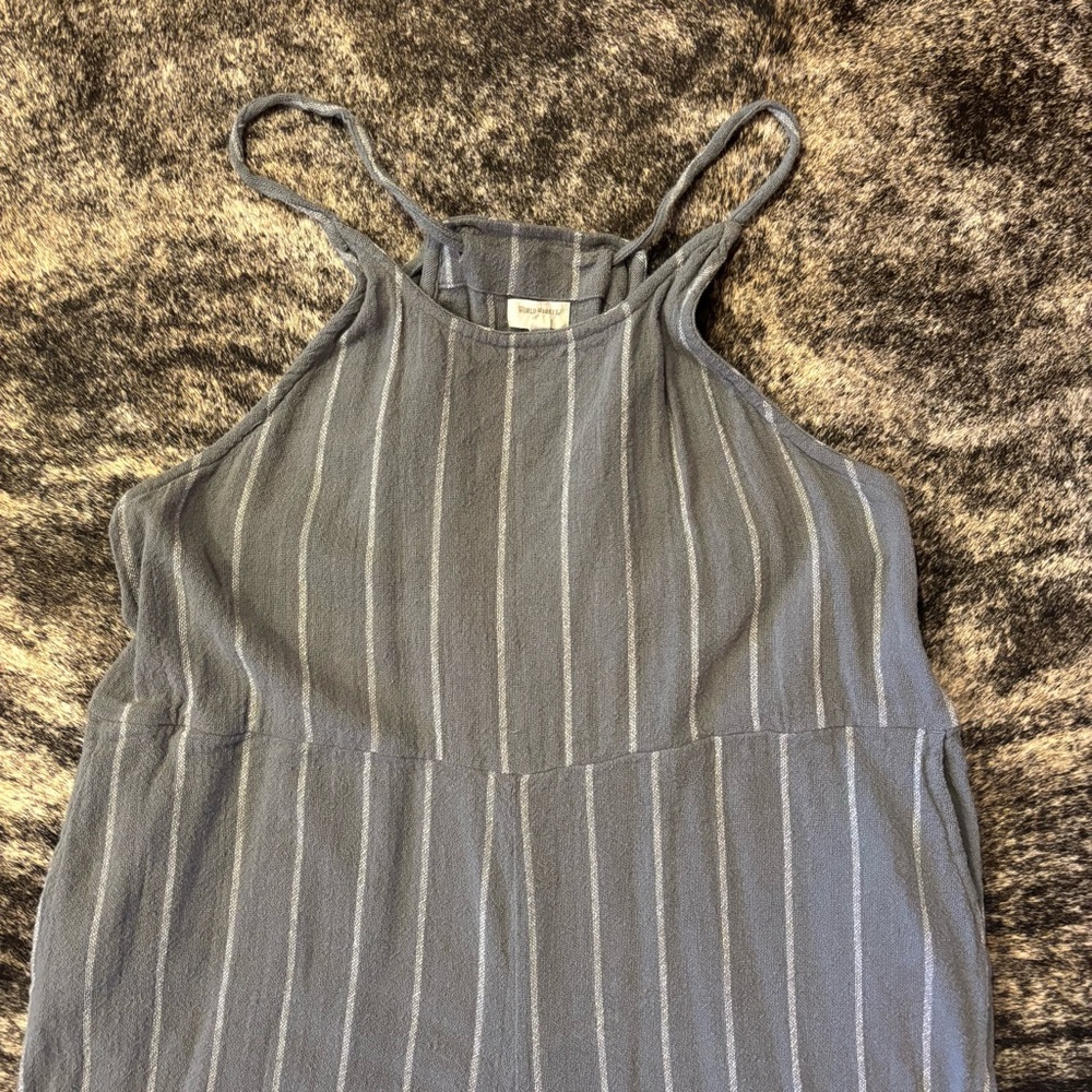 World Market Wide Leg Flowy Overalls Size L / XL - Picture 4 of 8